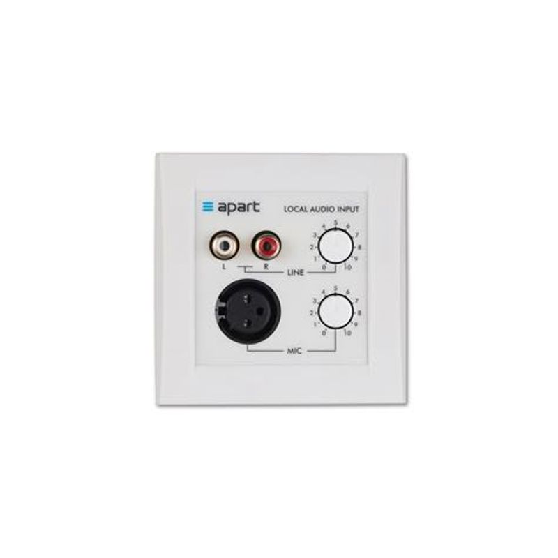 Inputpanel m/Mic & LineIP m/vol, krever phantom minst 24V