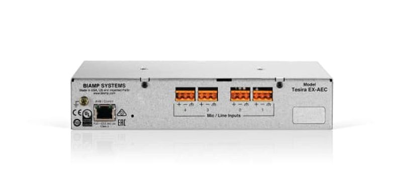 Biamp Tesira 4 channel mic/line input expander with AEC and PoE+