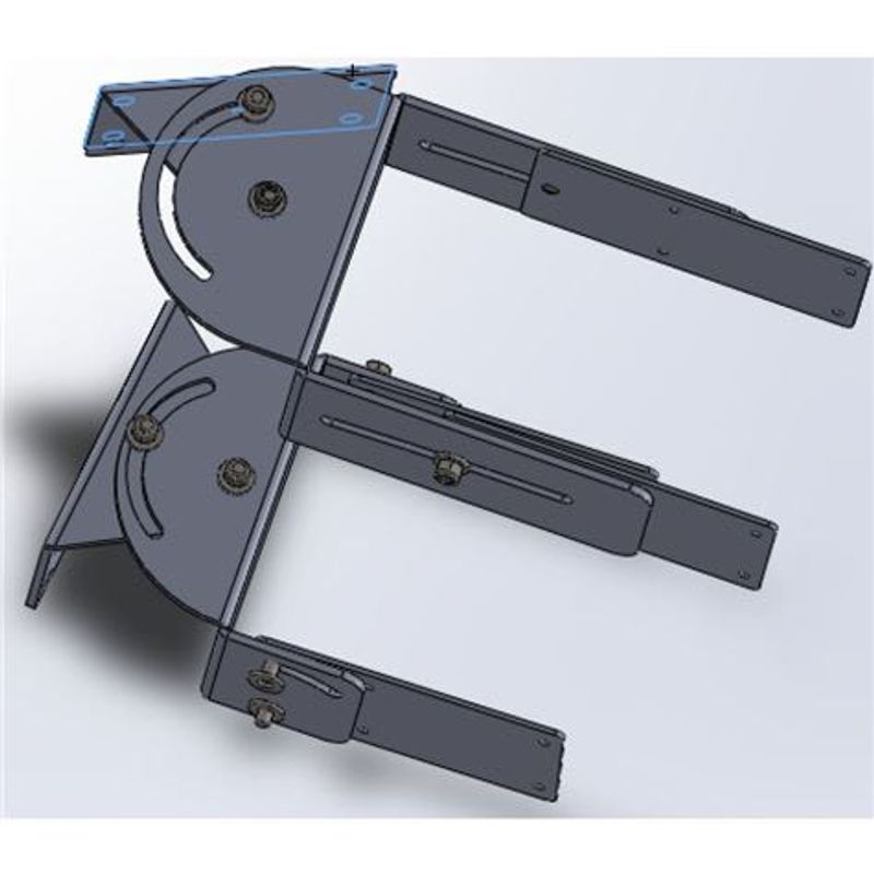 Veggbrakett f/SR-S4,vridb70gr,tilt4,5gr,feste oppe+nede,