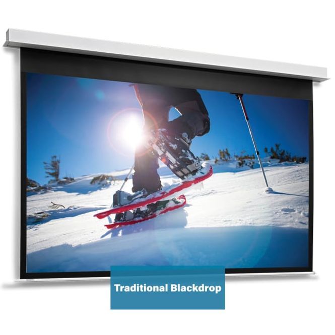 Hovedbilde Lerret Motorisert innfelt 16:9, 219x390cm, Standard duk