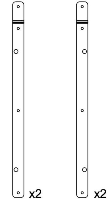 Hovedbilde Rigging plates for KS21iW (white)