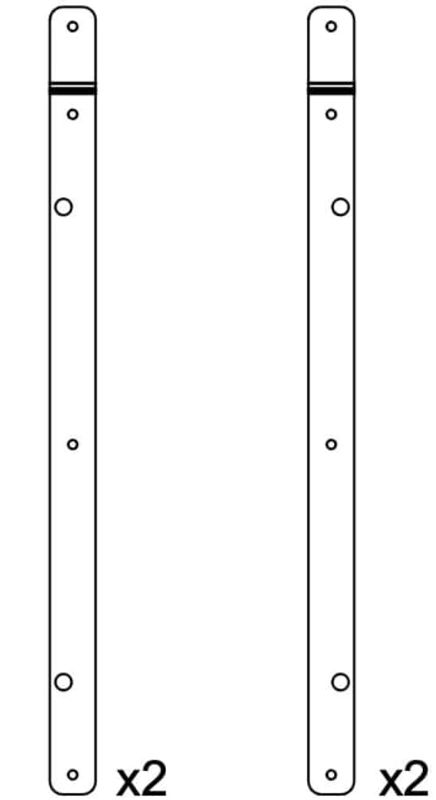 Rigging plates for KS21iW (white)
