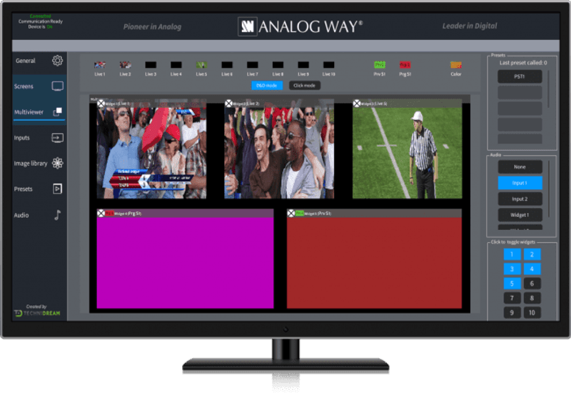 Crestron driver og Smart Graphics for Midra 4K