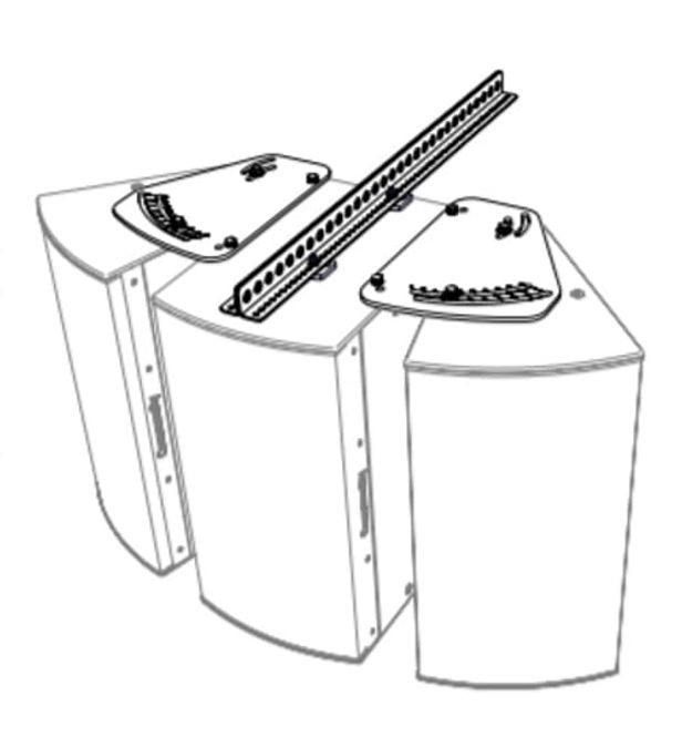 Hovedbilde Dobbel HORIZ. ARRAY KIT FOR 2 Veis I Serien Modeller Sort