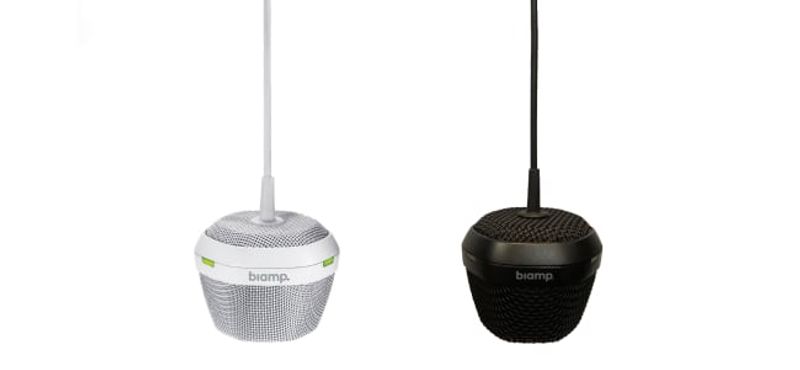 Ceiling mounted beamforming microphone Black