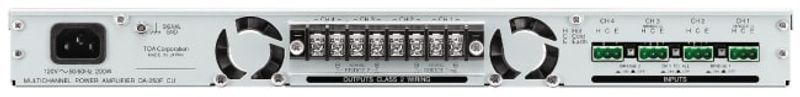TOA Forsterker 4 x250W 4ohm 1U Digital