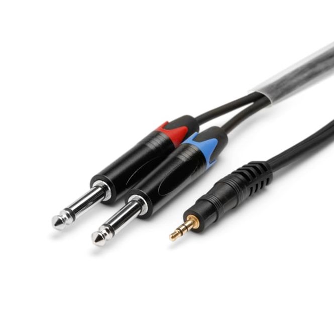 Hovedbilde Y-split stereo Mini-jack til Jack 3 meter