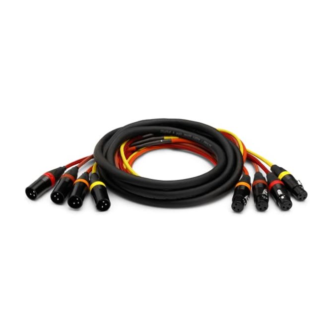 Hovedbilde 4-PAR kabel 4 x XLR-F til 4 x XLR-M, 3P, 6m
