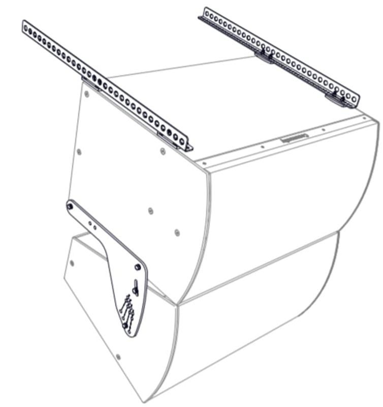 Subwoofer ABOVE Fullrange Vertikal ARRAY Hvit