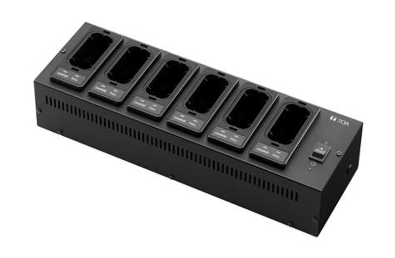TOA Batterilader for 6x Trådløse mikrofoner WM-5000