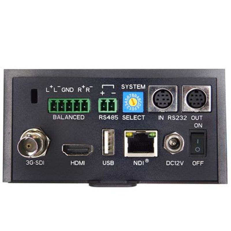 Kamera PTZ 20x Optisk Zoom HDMI SDI USB SRT NDI IP Sort