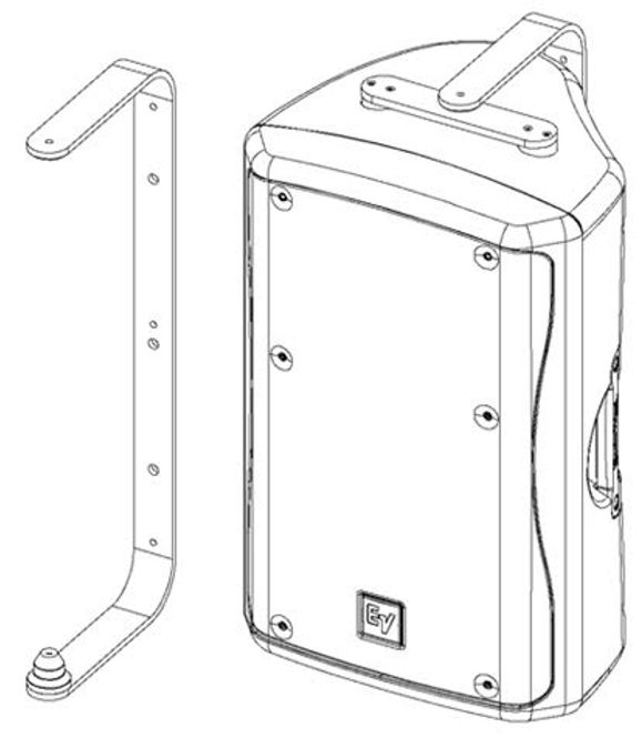 Hovedbilde Electro-Voice Tilbehør Veggbrakett for ZX-5 Hvit
