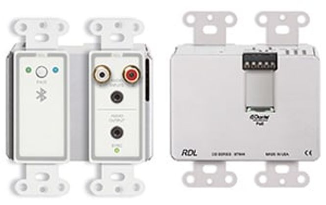 Hovedbilde Dante veggpanel 2xRCA/minijack + Bluetooth, hvit