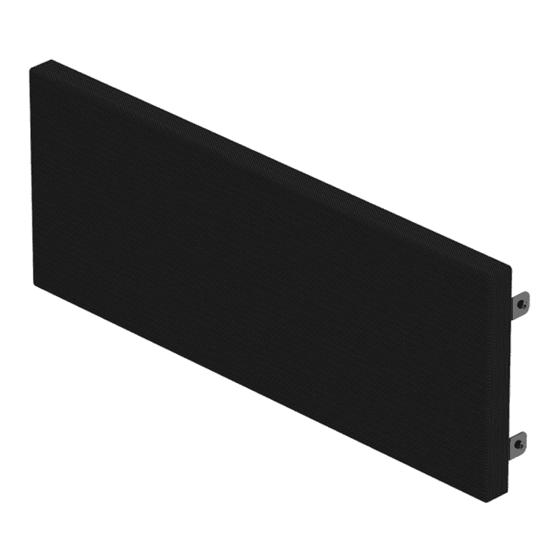 Acoustically transparent front screen for K3i