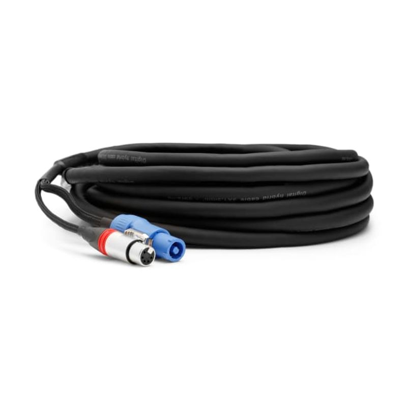 Hybridkabel DMX powercon 1,5mm2 + 5P XLR, 12m