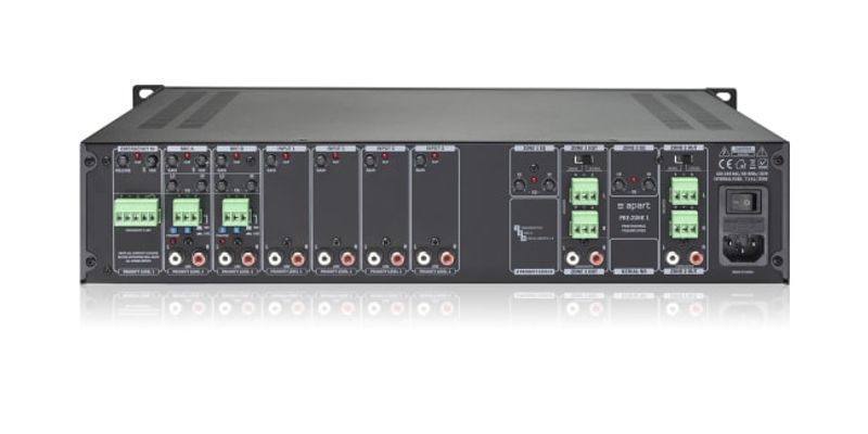 Biamp stereo pre-amp/mix m/2M/ST Soner,4xLineIP,2MIC/LineIP,48V,