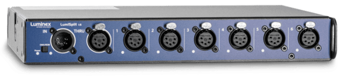 Hovedbilde LumiSplit 1.6 DMX/RDM splitter, 5P DMX, 1inn - 6ut