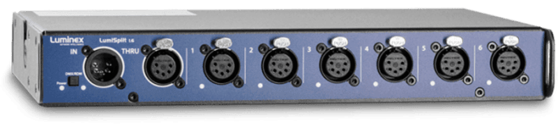 LumiSplit 1.6 DMX/RDM splitter, 5P DMX, 1inn - 6ut