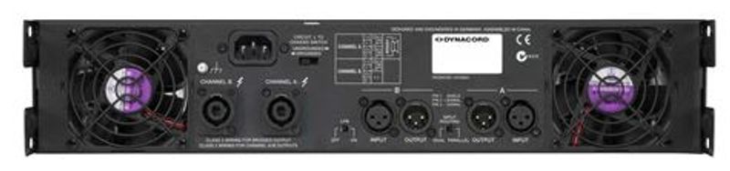 Dynacord Forsterker 2x1200W 4ohm 2U
