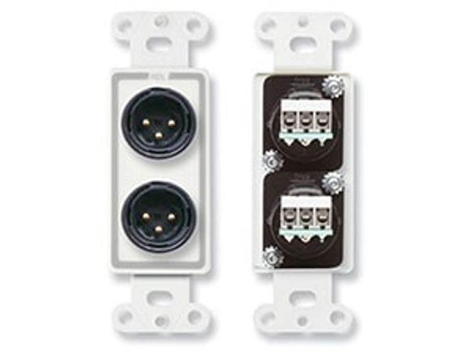 Hovedbilde RDL Termineringsplate 2x XLR3M for US-veggboks