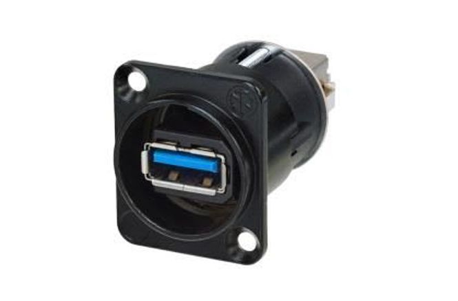 Hovedbilde Reversible USB 3.0 gender changer (type A and B), sort, Dhus