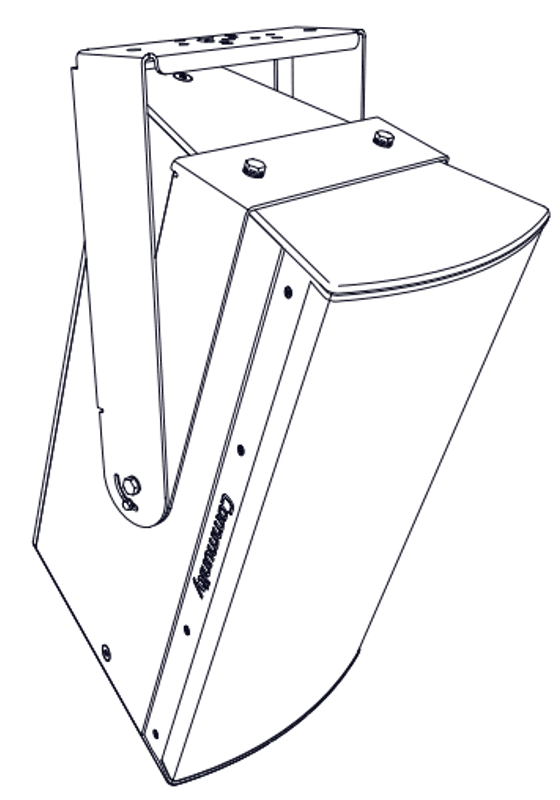 Vertikal U-brakett FOR IP-1153 Sort