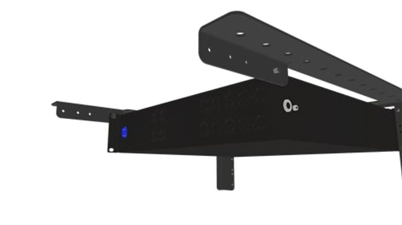 Brakett/rackskinne f/vegg/tak 4U HD.Dynacord & LAamp support
