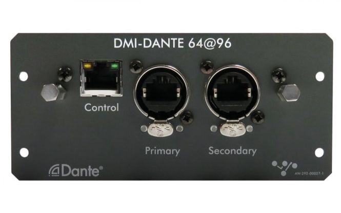 Hovedbilde DiGiCo DMI kort med DANTE 64x64ch at 96Khz