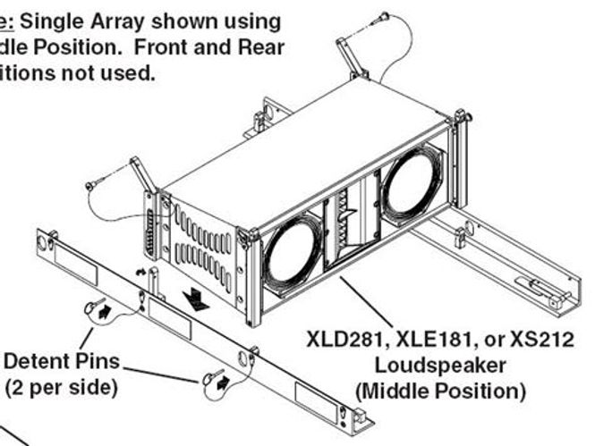 Hovedbilde Electro-Voice Tilbehør Brakett for groundstack av XLE og XLD