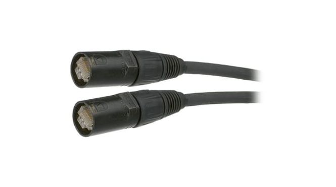 Hovedbilde Ethercon kabel Cat6e, sort - 1m