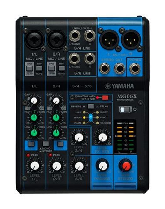 Hovedbilde Yamaha Mikser Bord 2xMikrofon 2xStereo Linje Effekter