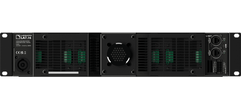 Forsterker med DSP for touring 16inn-16ut, AVB