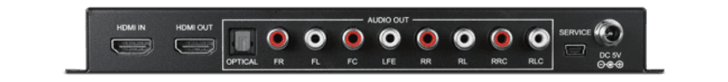 HDMI Audio De-embedder (up to 7.1) with built-in Repeater,4K