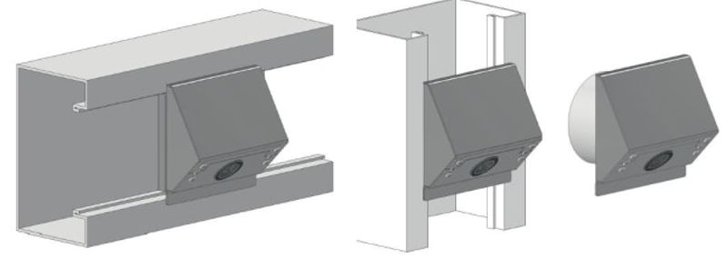Wallie xs for 1 neutrik connector position white