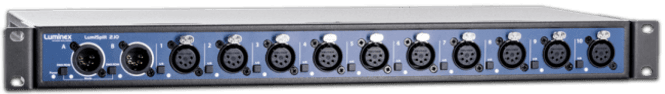 Hovedbilde LumiSplit 2.10 DMX/RDM splitter, 5P DMX, 2inn - 10ut
