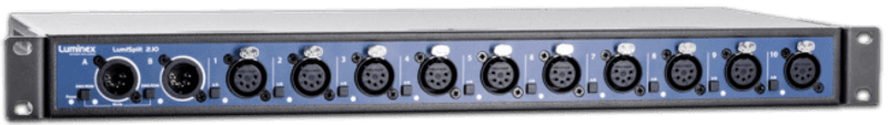 LumiSplit 2.10 DMX/RDM splitter, 5P DMX, 2inn - 10ut