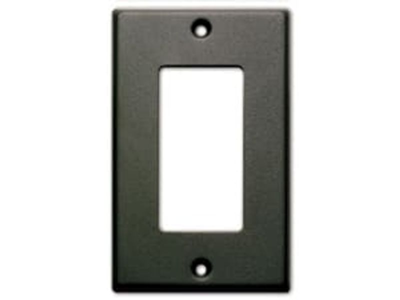 RDL dekkplate 1-gang for US boks sort