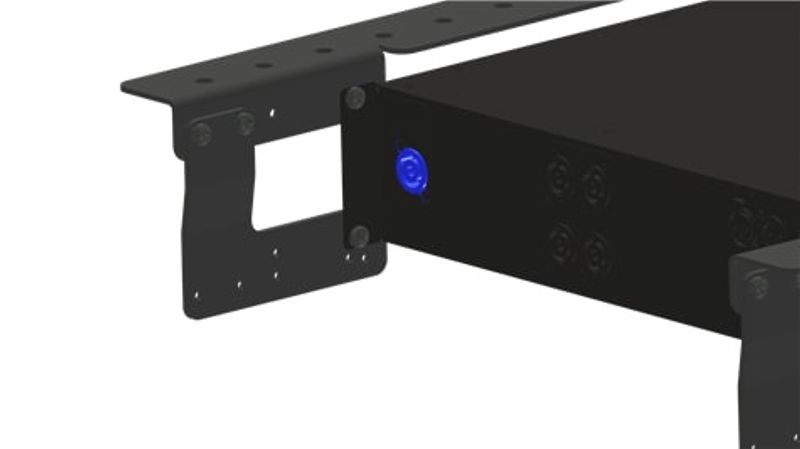 Brakett/rackskinne f/vegg/tak 3U HD.Dynacord & LAamp support