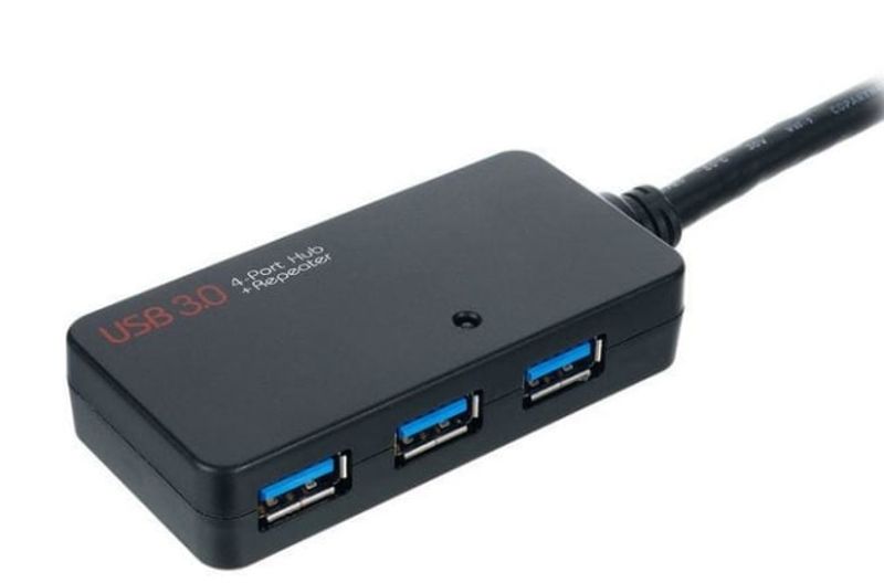 USB 3.1 (Gen 1) HUB, 4 porter, 10m kabel
