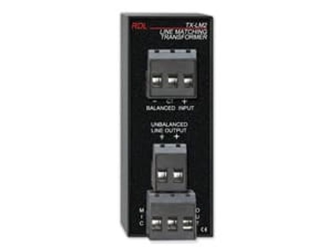 Hovedbilde RDL Transformator Attenuator Linje->Mik Skruterminering