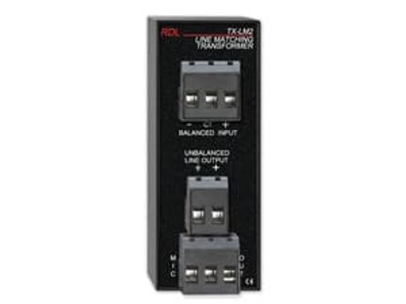 RDL Transformator Attenuator Linje->Mik Skruterminering