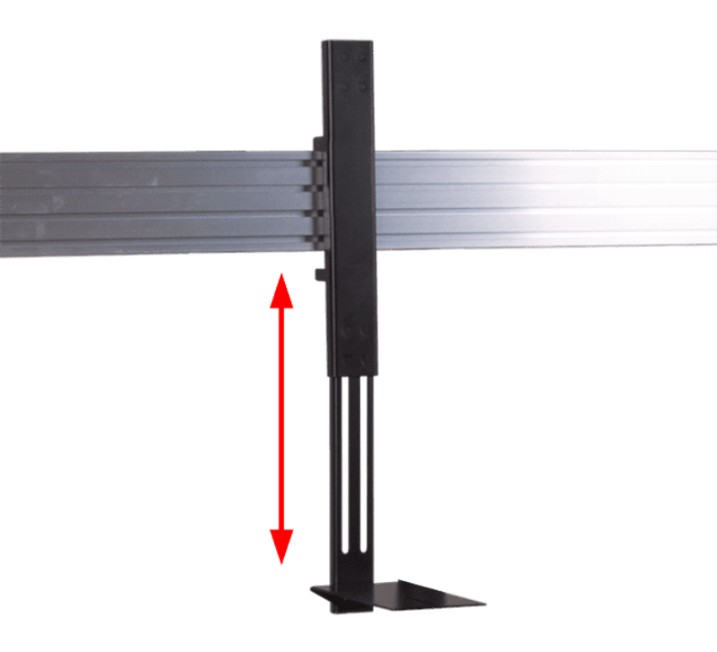 Twin Screen 55''/65'' veggbrakett med kamerabrakett