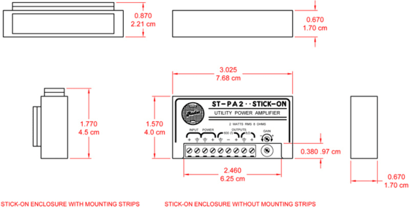 RDL Forsterker 2W 8ohm