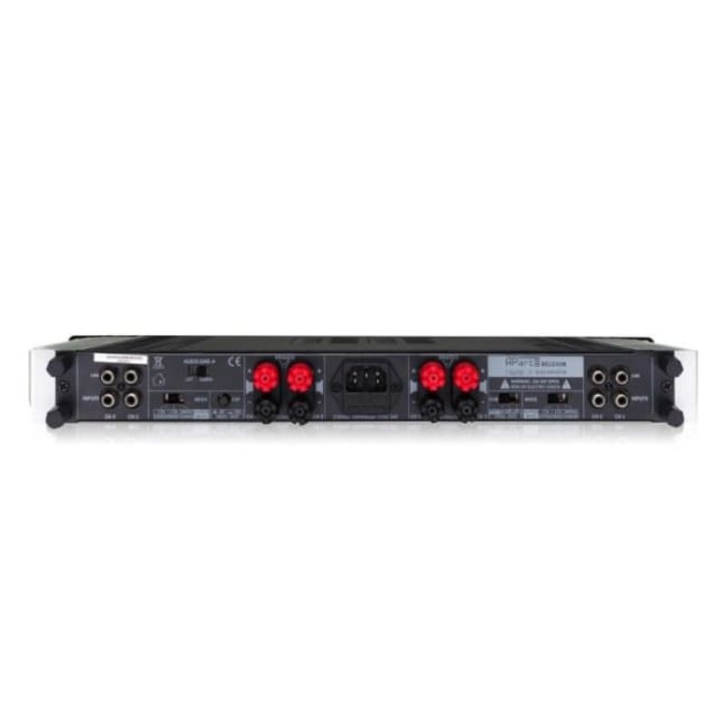Forsterker 4-Ch, vifteløs, 4x80W@4ohms, Sort, 1U