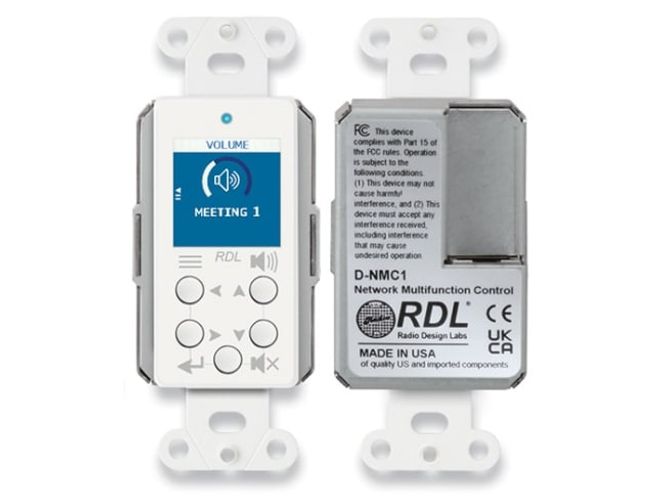 Hovedbilde Network Remote Control with Screen - Dante - White