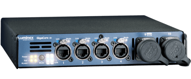 Hovedbilde GigaCore10 switch, 8x1G ethercon, AVB, m/PoE